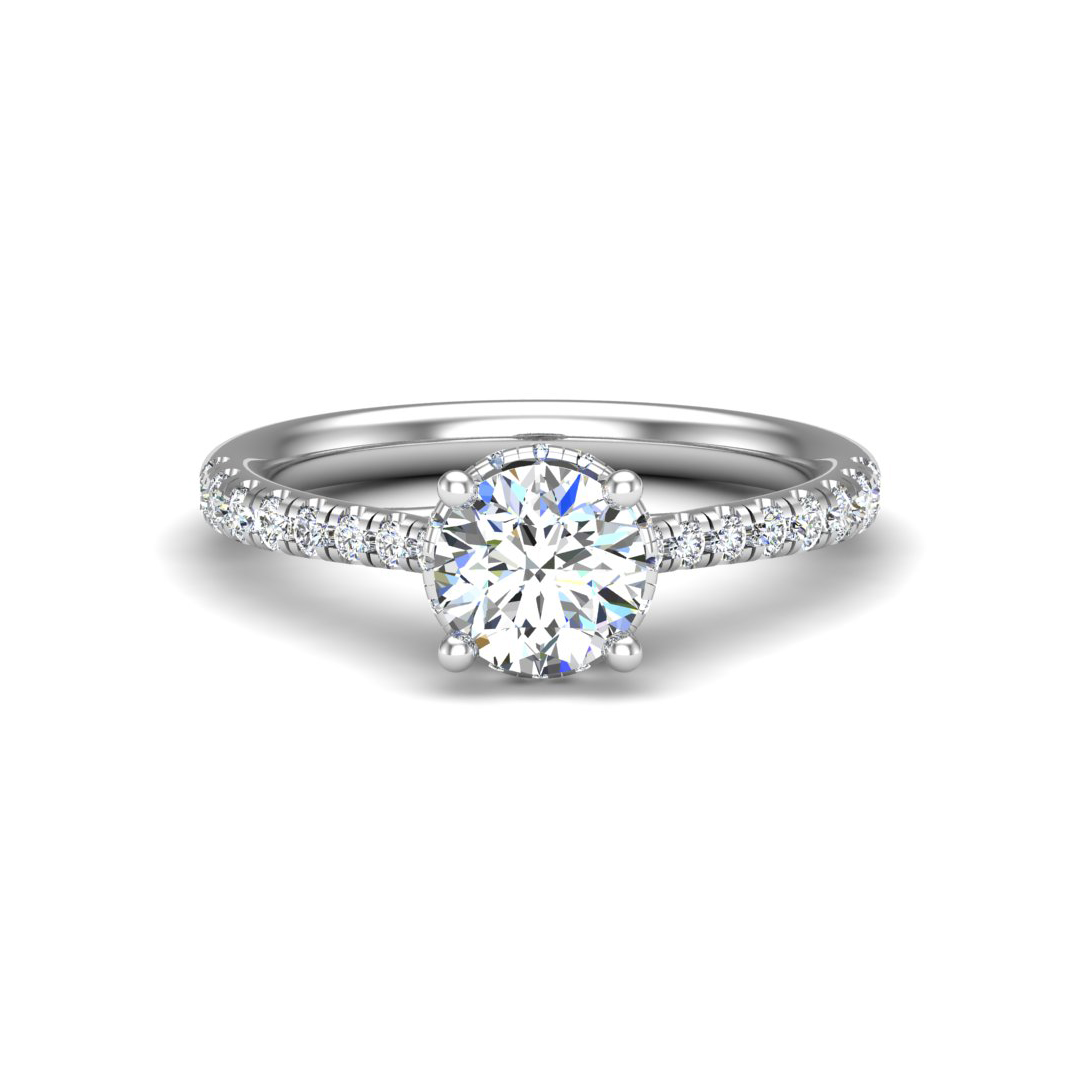 Amora Halo Engagement Ring